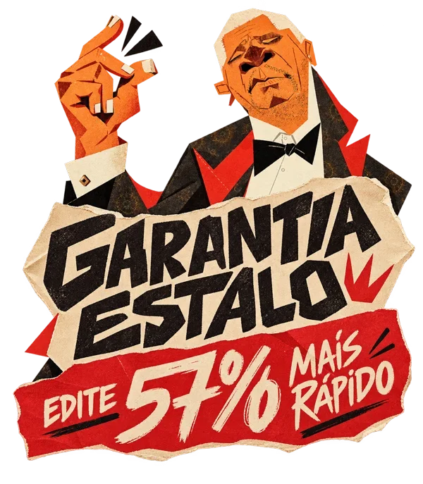 Garantia Estalo: edite 57% mais rápido